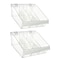 Azar Displays Small Deep Bin Tray Kit W/ Adjustable Dividers, up to 3 Compartments for Pegboard or Slatwall, 2PK 556132-S-DIV-2PK - alternate 1